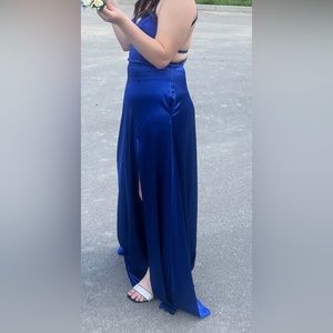 royal blue prom dress